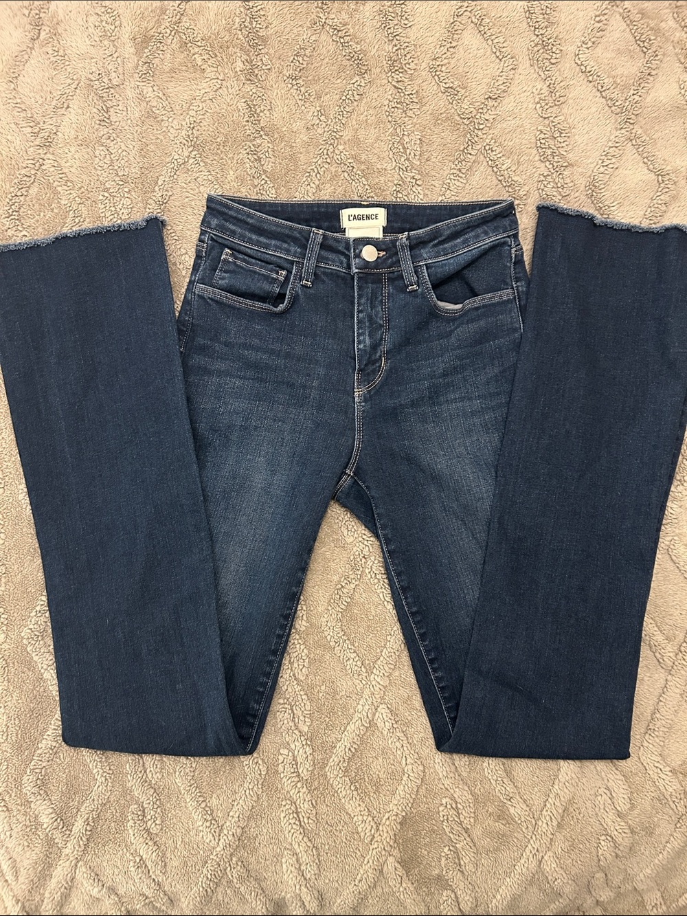 L'AGENCE Dark Blue slim bootcut Jeans